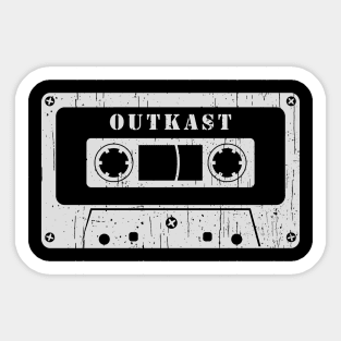 Outkast - Vintage Cassette White Sticker